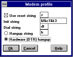 Modem properties